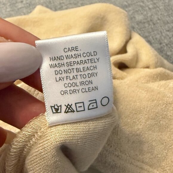 Lovers + Friends Kaia Cream Terry Cloth Button Front Top - Picture 7 of 9